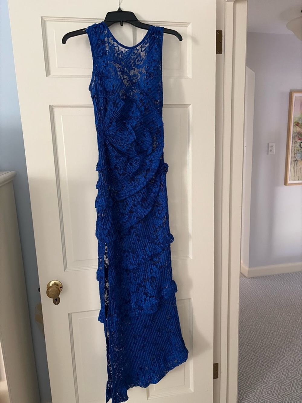 Georgia Hardinge Spiral Dress Floor Length in Cobalt - Picture 4 of 5